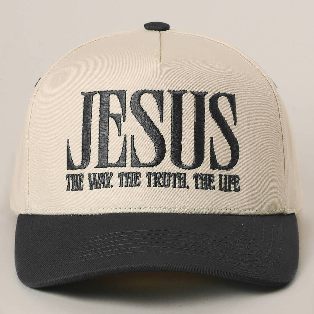 JESUS “The Way, The Truth, The Life” Embroidered Trucker Hat