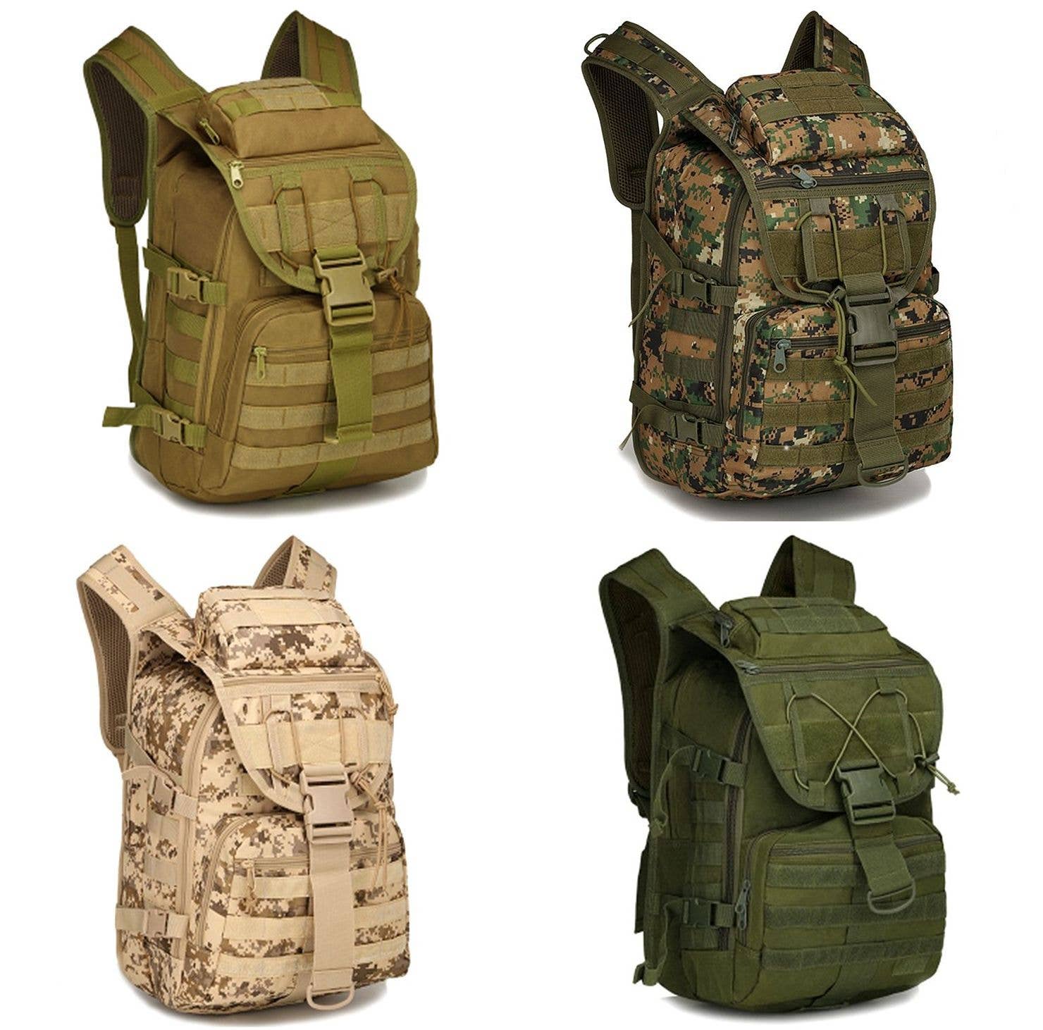 40L Full Size Multipurpose Military Pattern Backpack