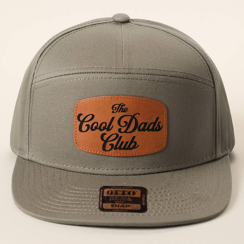 The Cool Dads Club Leather Patch OTTO 7-Panel Snapback Hat