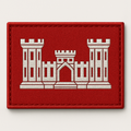 US Army Engineer Castle Embroidered Patch – Hook & Loop