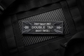 Embroidered Morale Patch – 4x1 Double Tap Tactical Black & White