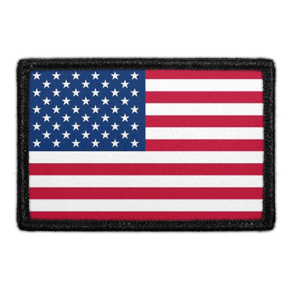 USA Flag Hook & Loop Patch – 2” x 3” Tactical Morale Patch (Multiple Variants)