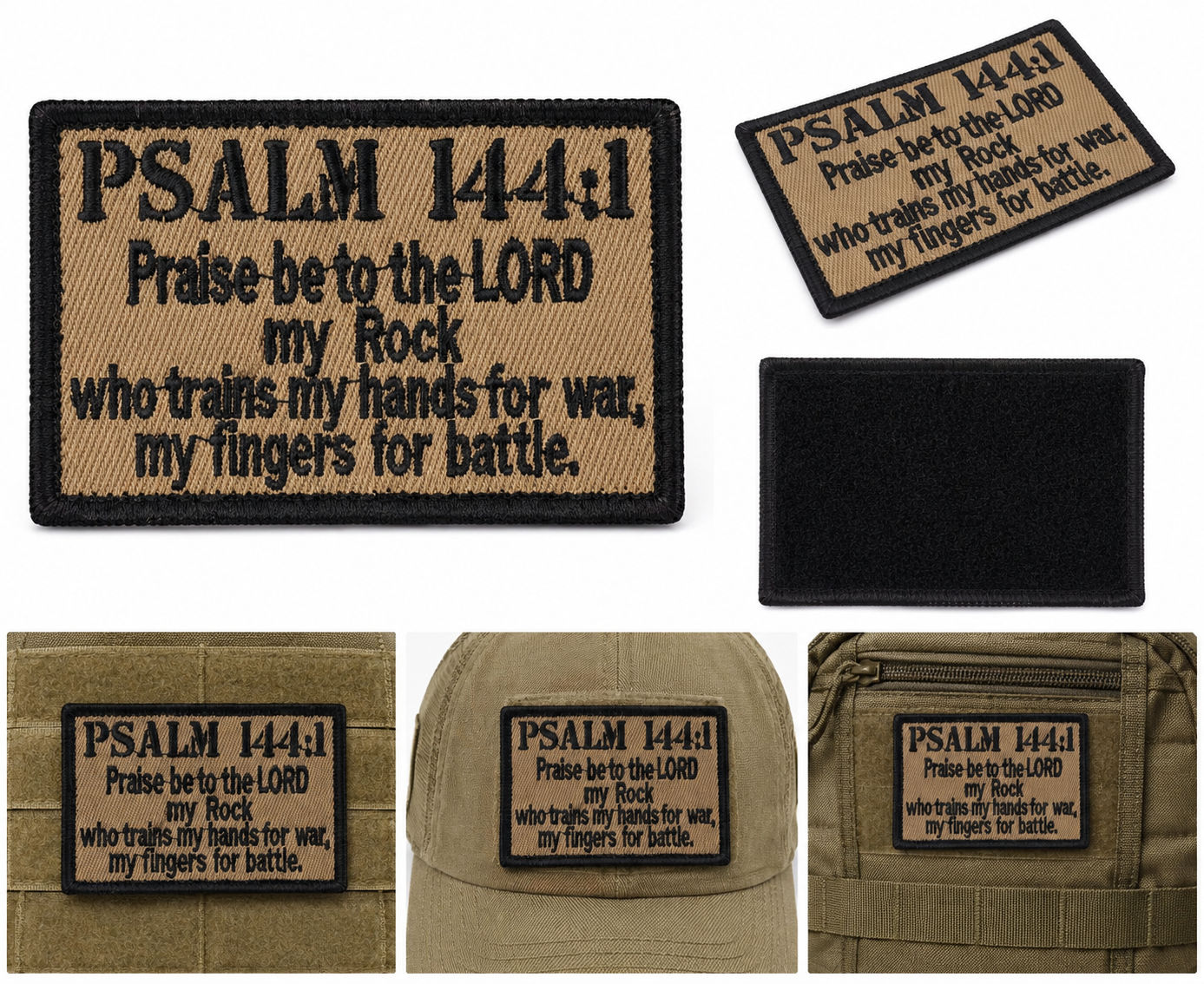 Psalm 144:1 Tactical Faith Patch