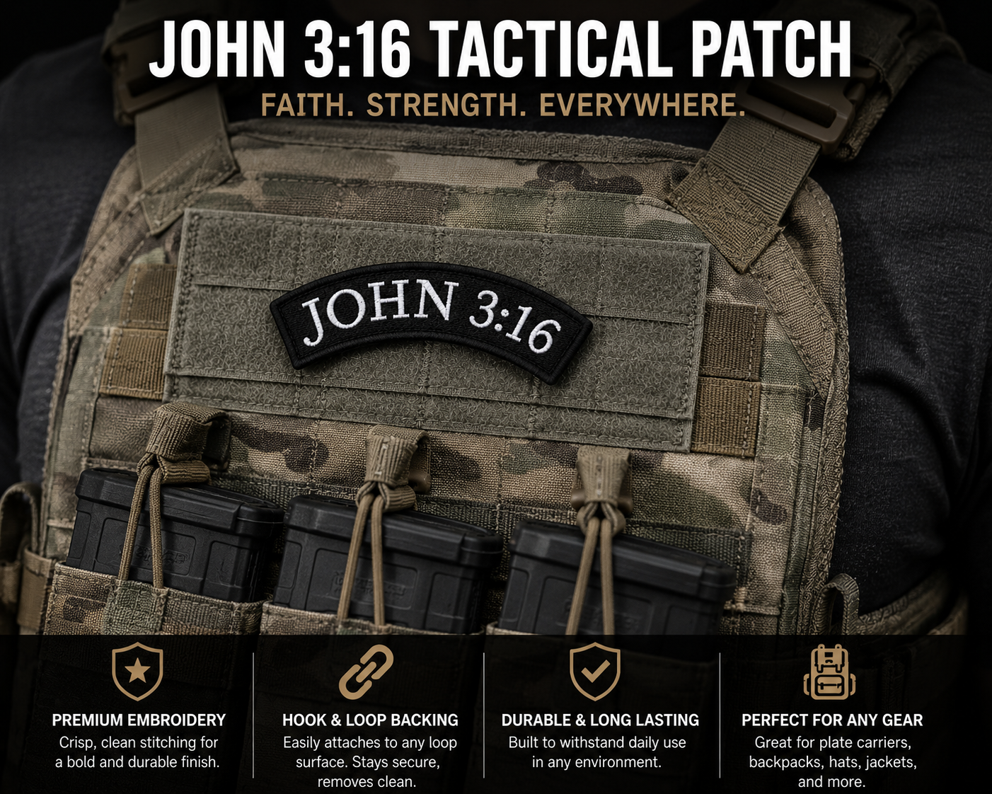 John 3:16 Tactical Morale Patch