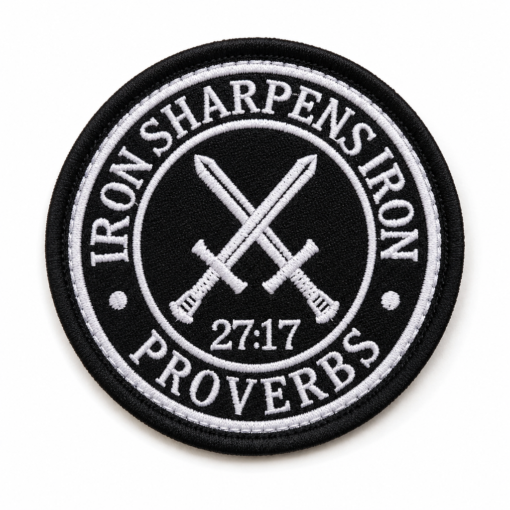 Iron Sharpens Iron Patch – Proverbs 27:17