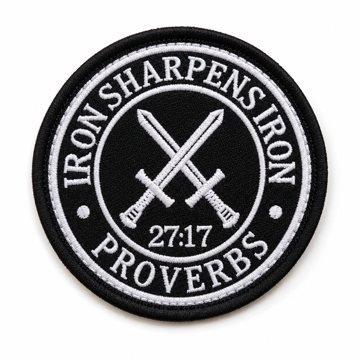 Iron Sharpens Iron Patch – Proverbs 27:17