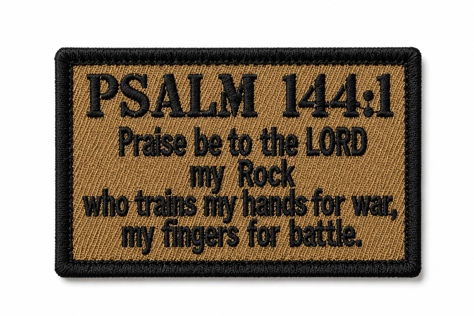Psalm 144:1 Tactical Faith Patch