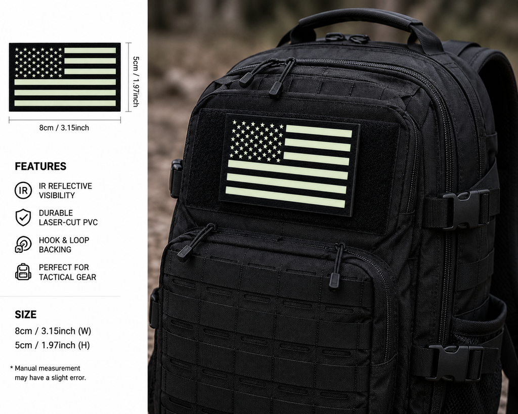 IR Reflective American Flag Morale Patch