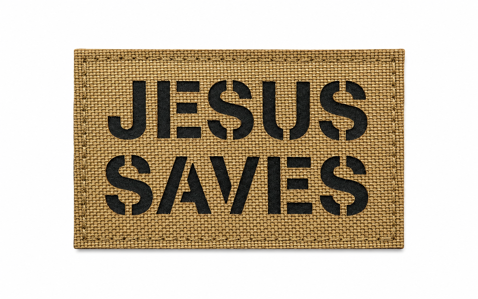 JESUS SAVES Hook & Loop Patch