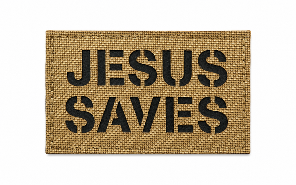 JESUS SAVES Hook & Loop Patch