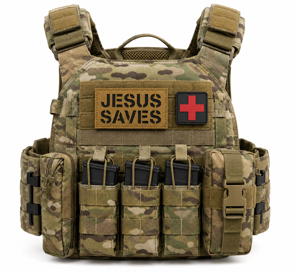 JESUS SAVES Hook & Loop Patch