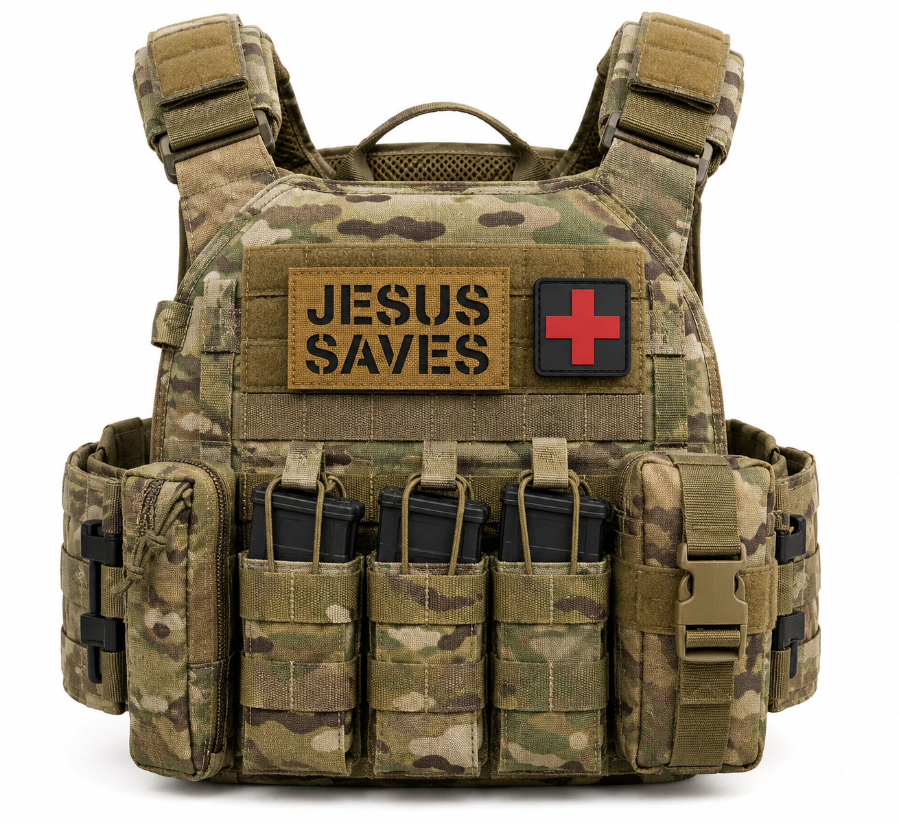 JESUS SAVES Hook & Loop Patch