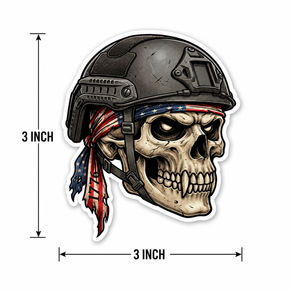 Patriot Operator Skull Decal
