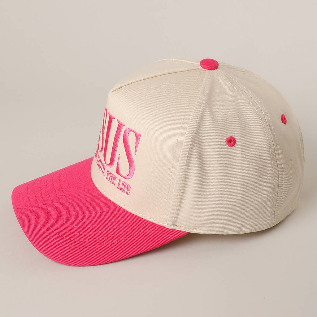JESUS “The Way, The Truth, The Life” Embroidered Trucker Hat