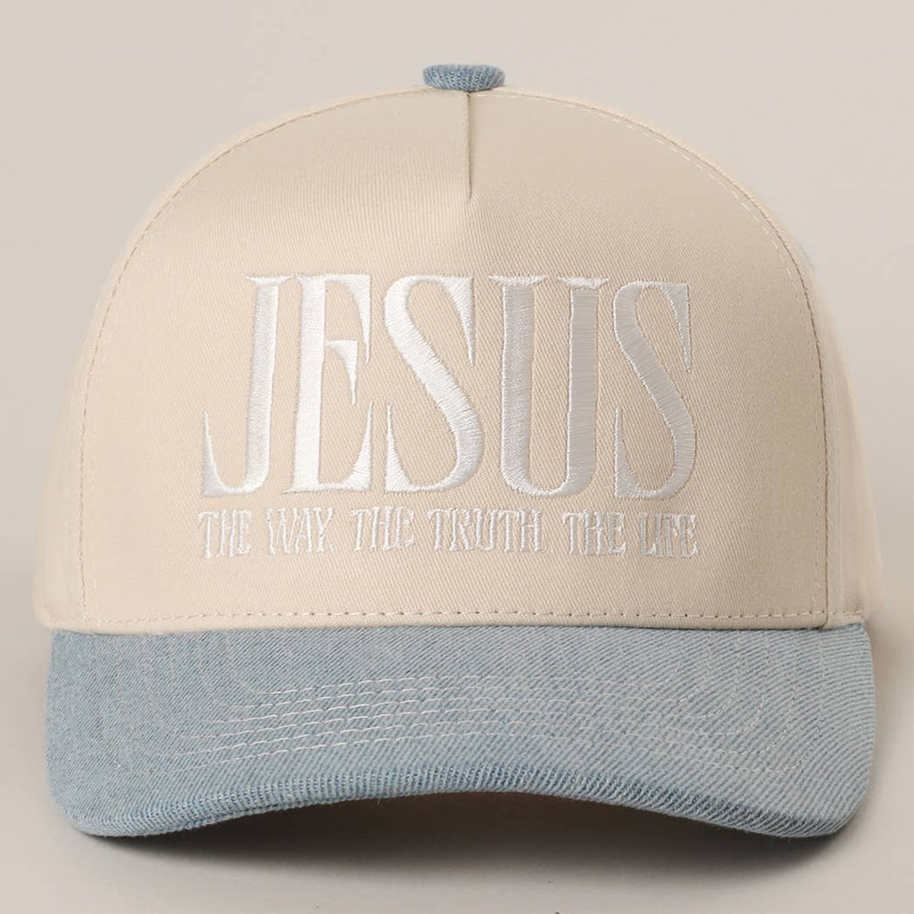 JESUS “The Way, The Truth, The Life” Embroidered Trucker Hat