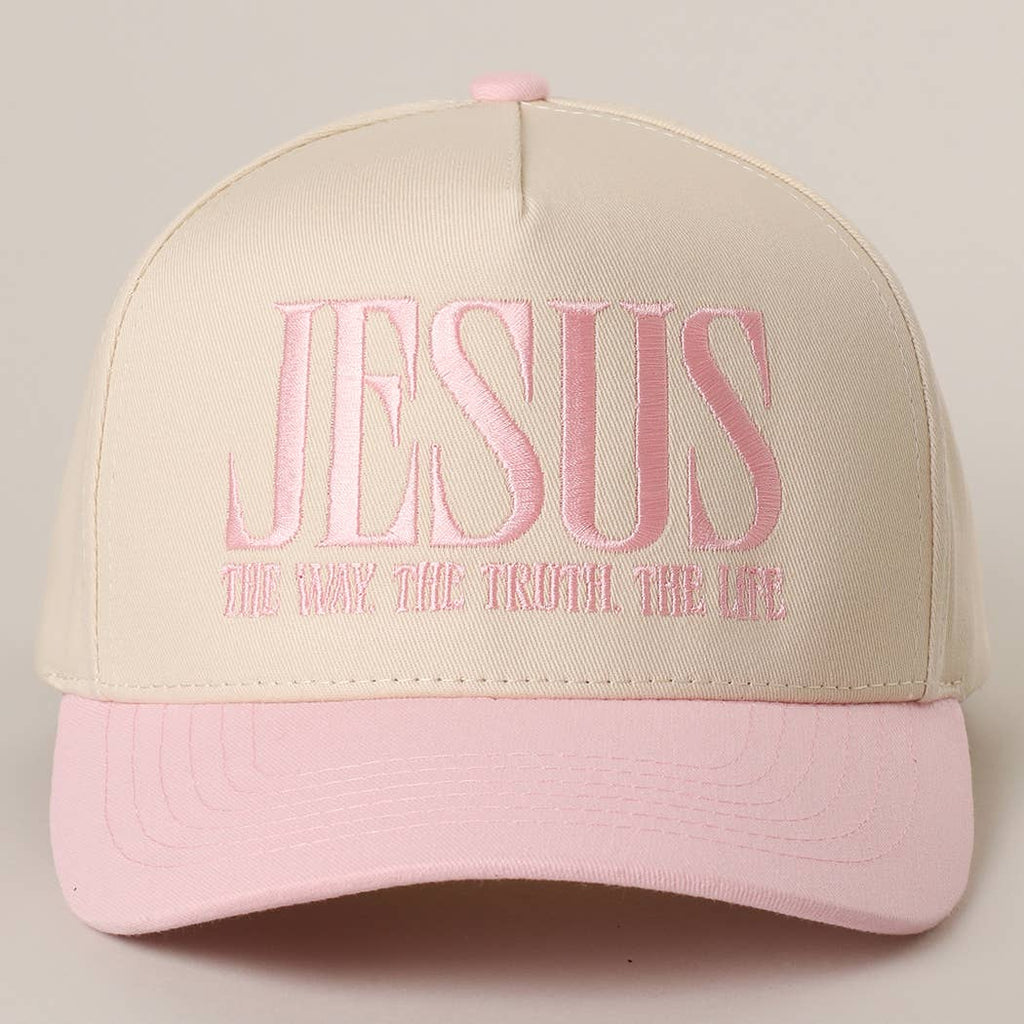 JESUS “The Way, The Truth, The Life” Embroidered Trucker Hat